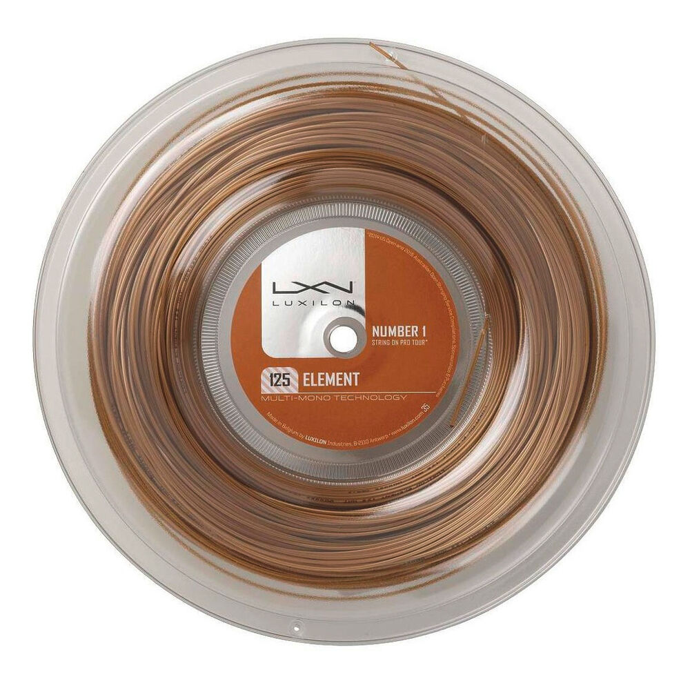 luxilon element bronze bobine cordage 200m - bronze