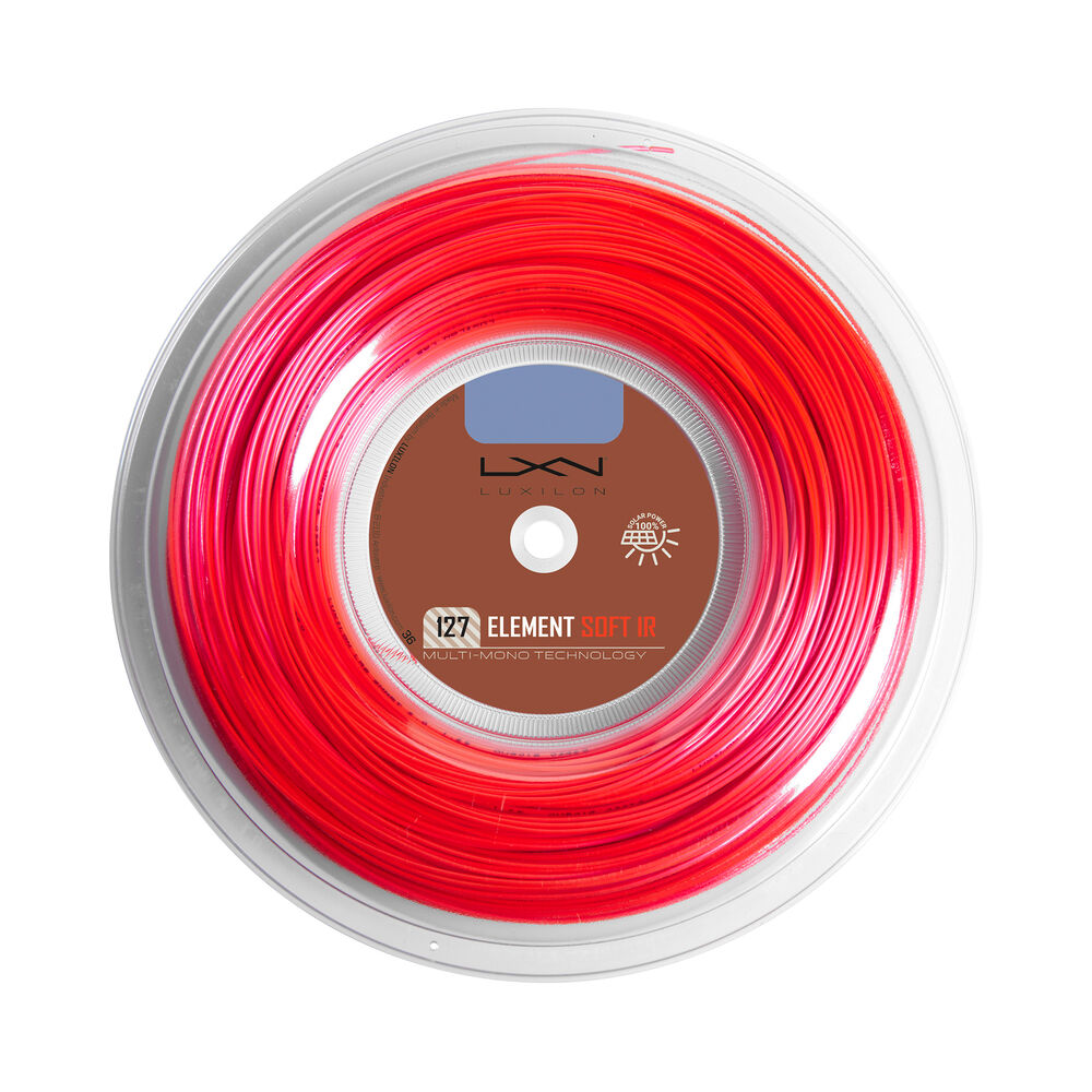 luxilon element ir soft bobine cordage 200m - rouge