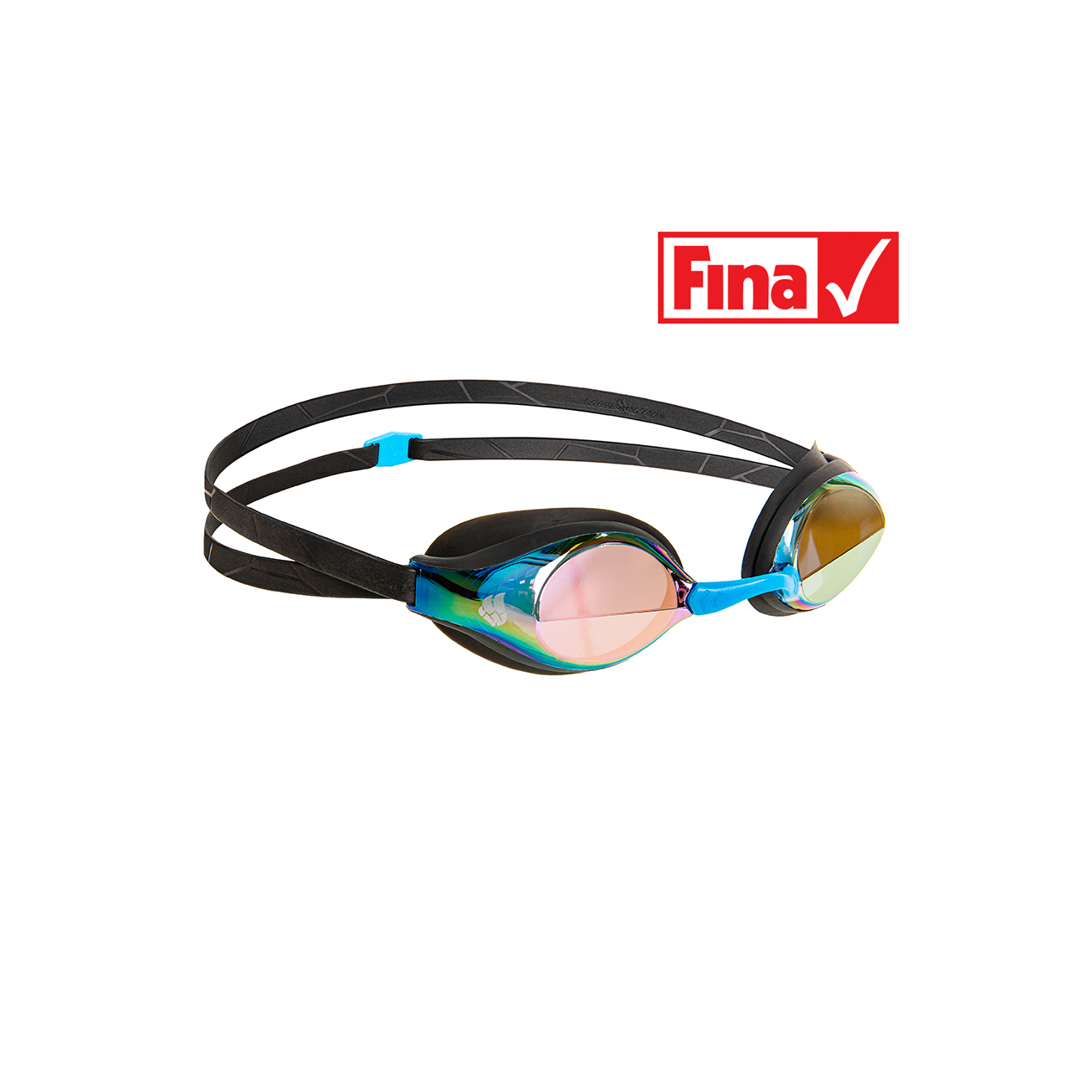 mad wave lunettes de natation record breaker rainbow