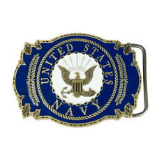 Made In Usa, U.s. Navy Logo Metal Belt Buckle - Free Shipping
