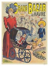 Magasin Grand Bazar Le Havre Rigv - Poster Hq 70x90cm D'une Affiche Vintage