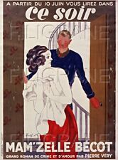 Mam'zelle Bécot Roman Rjpj - Poster Hq 40x60cm D'une Affiche Vintage