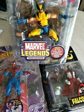 Marvel Action Figures Spiderman, Wolverine, Falcon W/ Redwing