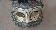Masque Artisanale Venise Peinte à La Main Avec Tampon Et Livret D'authenticité 