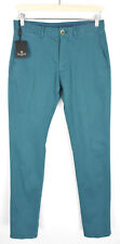 Massimo Dutti Slim Fit Pantalon Homme Us 30 Chino Extensible Braguette Zip Bleu