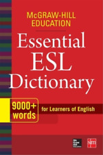 Mcgraw Hill Mcgraw-hill Education Essential Esl Dictionary (poche)
