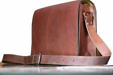 Mens Genuine Vintage Leather Messenger Man Business Laptop Briefcase Satchel Bag