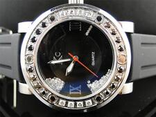Mens Techno Com Kc Joe Rodeo Master Genuine Big Black White Diamond Watch 2.7 Ct