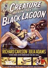Métal Signe Creature De The Noir Lagon 1954 Film Affiche 22.9cm X 30.5cm 141wc27