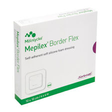 Mhc Mepilex Bordure 10 X 10cm (10.2x10.2cm) Soi Adhérent Doux Silicone 5 Bandage