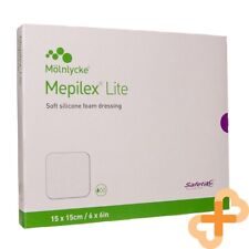 Mhc Mepilex Lite Soi Adhérent Silicone Souple Mousse Habillement 15 X 15cm 5 Pcs
