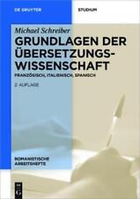 Michael Schreiber Grundlagen Der Übersetzungswissenschaft (poche)