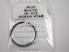 Mido Vintage Watch Crystal 30mm Ref#51/2 Ocean Star Black Tension Ring Waterprf