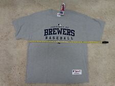 Mlb Milwaukee Brewers Property Of T-shirt Authentic Collection Heavy Weight Nice