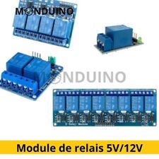 Module Relais 5v Ou 12v / 1,2,4 Canaux Optocoupleurs Arduino Raspberry Monduino