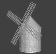 Moulin A Vent Windmill 3d Printed Décor Wargame Terrain Bolt Action Wwii