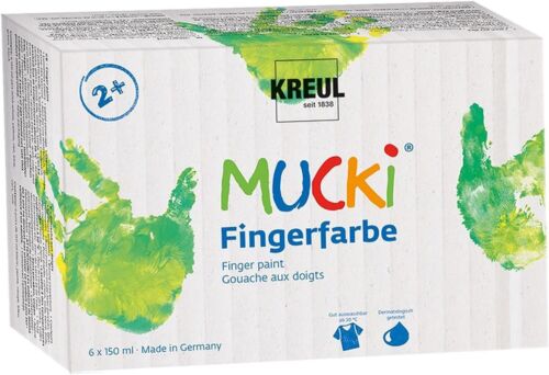 Mucki 2316 - Fingerfarben 6er Set 150 Ml (us Import)