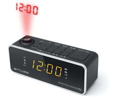 Muse Radio Réveil Double Alarme Avec Projecteur Noir M188p