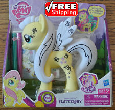 My Little Pony Frienship Is Magic Fluttershy Design-a-pony Markers Stickers Nib