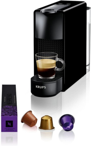 Nespresso Essenza Mini Coffee Machine Black With Aeroccino 3 Milk Frother