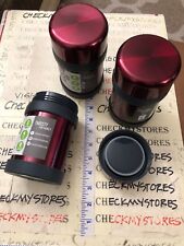 New 3x Reduce 12 Oz Vacuum Insulated Thermos Stainless Steel Burgundy Color