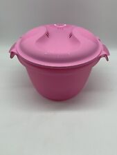 New Discontinued Tupperware Microwave Rice Maker Cooker Steamer - Pink