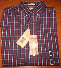 New Dockers Classic Fit Sea Captain Bl No Wrinkle Long Sleeve Shirt S