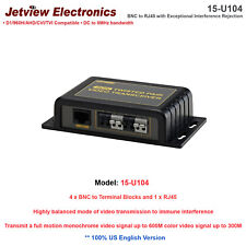 New!!jetview 15-u104 4xbnc To 1xrj45 With Exceptional Interference Rejection