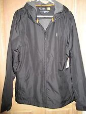 New* Quiksilver Mens M Jacket Hoody Coat $98 Rv Cyclone Black