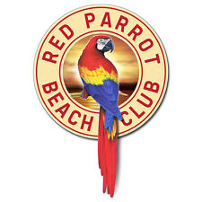 New Red Parrot Beach Club™ Surf White Hoodie S M L Xl 2x 3x Men Women Rp08