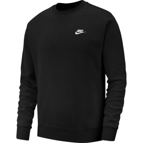 Nike Fleece Crewneck Sweatshirt Black | White Md
