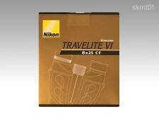 Nikon Travelite Vi 8 X 25 Cf T68x25 Binoculaire Téléscope Noir De Japon Dhl Neuf