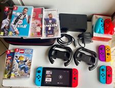 Nintendo Switch + 6 Jeux + 8 Joycons (lire Description) + Tous Ses Accessoires 