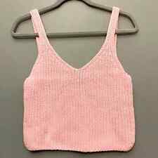 Nwot American Apparel Pale Pink Knit Crop Top