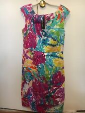 Nwt Spense Colorful Watercolor Artistic Abstract Painting Dress Szie 4 