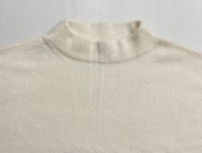 Nwt Women's Lark & Ro Wool Blend Mock Neck Sweater Size Xl Long Sleeve Ivory