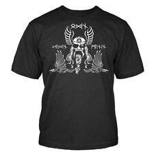 Odin T-shirt Avec Hugin , Munin Et Valknut Edda Runes Vikings Shirtblaster