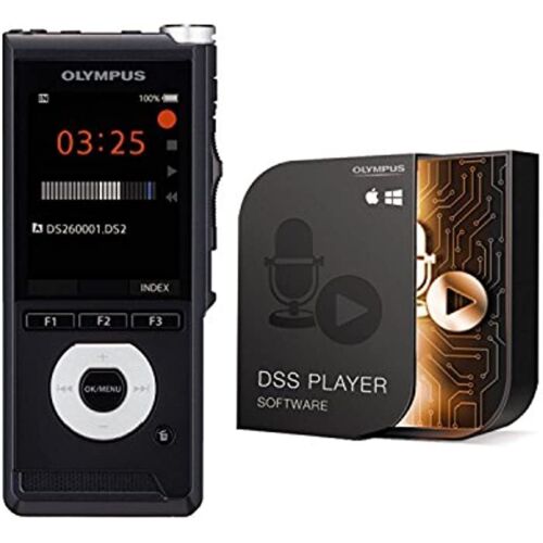 Olympus Ds-2600 Digital Voice Recorder With Slide Switch & Dictation Management 