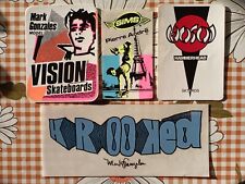 Original 1987 Mark Gonzales Vision Skateboard Sticker Pierre André Krooked Hosoi