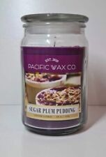 Pacific Wax Co Large Sugar Plum Pudding Scented Candle - 510g