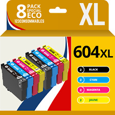 Pack Compatible Avec Epson 604xl, 8 Cartouches