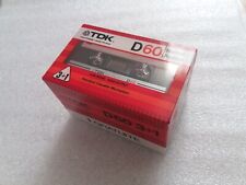 Pack Of 4 Tdk D60 Vintage Audio Cassette Tapes New 1982 Made In Japan