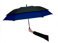 Parapluie Deux Places Bleu 130 Cm Ultra Résistant Au Vent - Smati