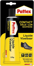 Pattex Colle Contact Type Néoprène- Formule Liquide Tous Matériaux- Tube 125 Gr