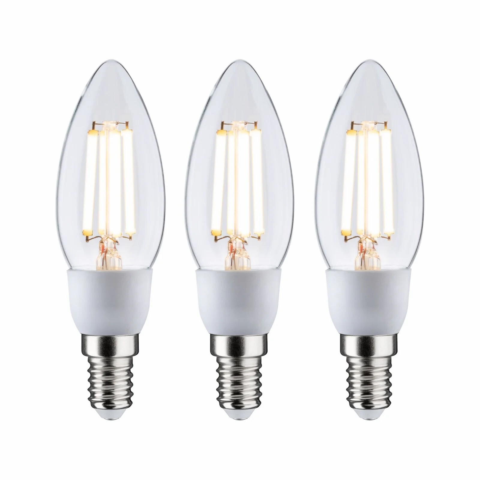 paulmann ampoule filament bougie led eco-line 230 v e14 3x525lm 3000k donna