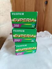 Pellicule Couleur Fujifilm Superia 200 Asa, 2 Films De 36 Poses 08/2013 Et 1 12