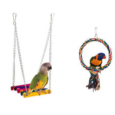  Pet Bird Parrot Perruche Perruche Cockatiel Cage Hamac Swing Jouet Suspendu