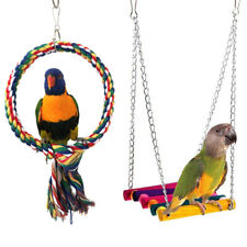  Pet Bird Parrot Perruche Perruche Cockatiel Cage Hamac Swing Jouet Suspendu