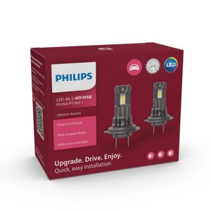 Philips Ampoule Led Eclairage Avant Pour Peugeot: 206, 207, 308, 3008, 307, 208, 2008, 407, 5008, 206+, 306, Expert, 807, 406 (ref: 11972u2500c2)