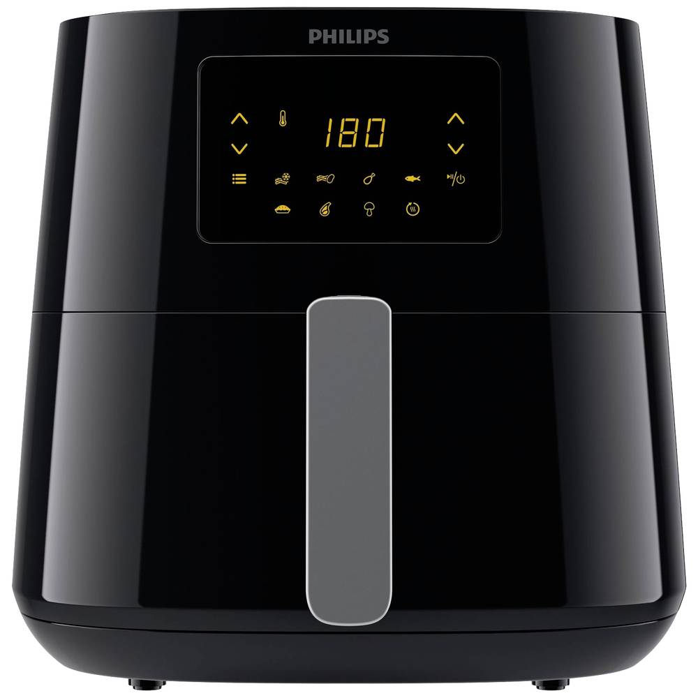 philips essential xl hd9270/70 friteuse à air chaud 2000 w présélection de la température, fonction minuteur, avec écran noir,argent